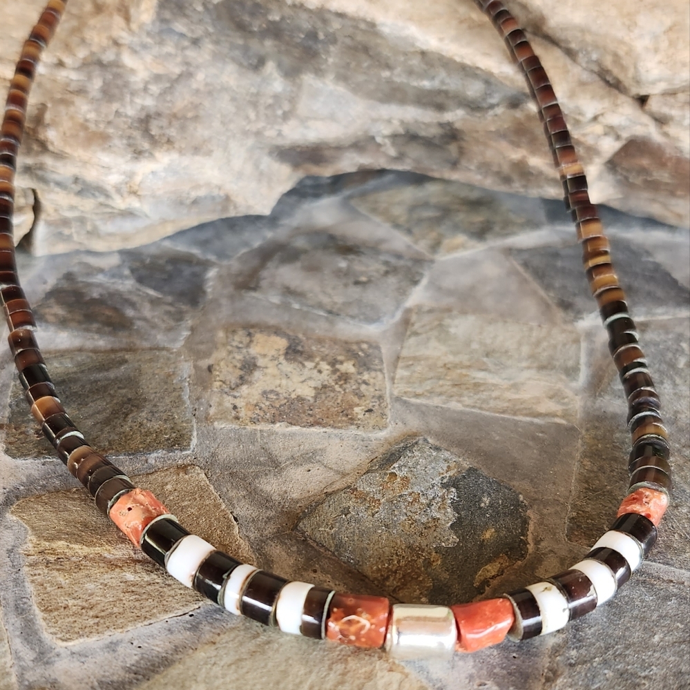 Sterling Silver Vintage Heishe NECKLACE